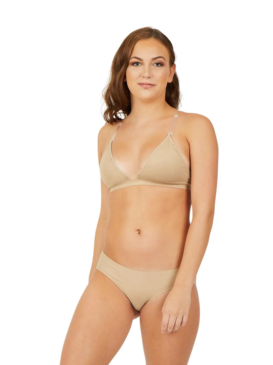 Deep Neck Clear Back Bra - Image 12