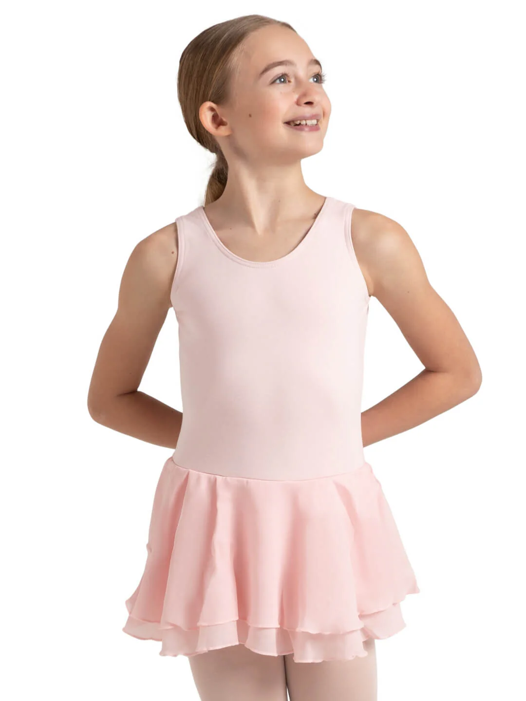 Double Layer Skirt Tank Dress - Girls - Image 18