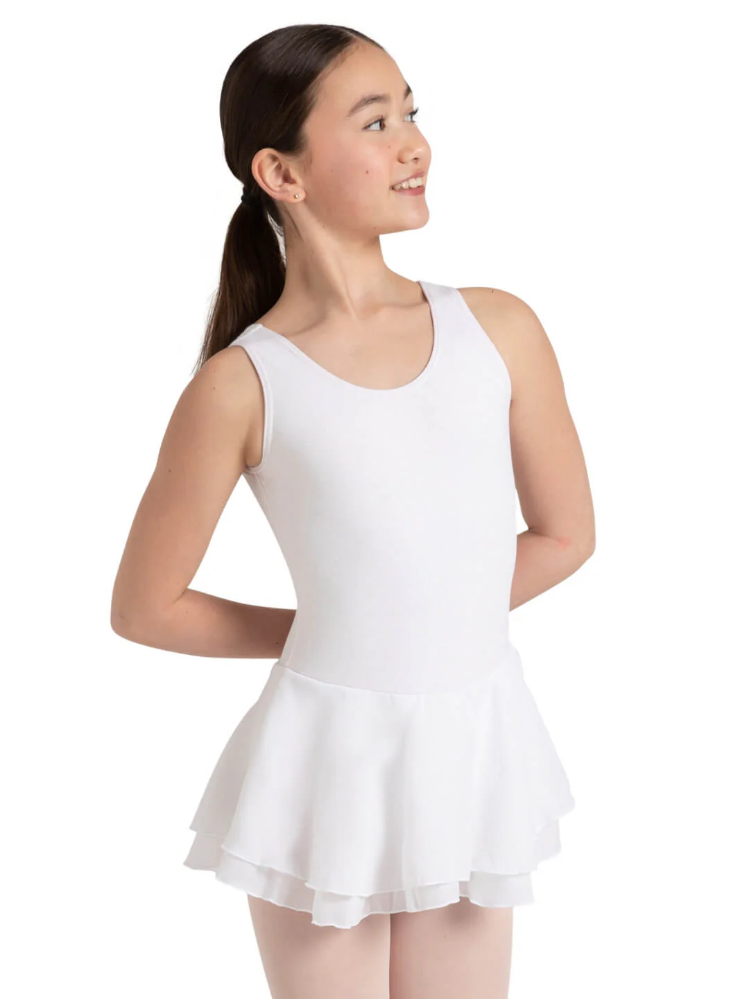 Double Layer Skirt Tank Dress - Girls - Image 21