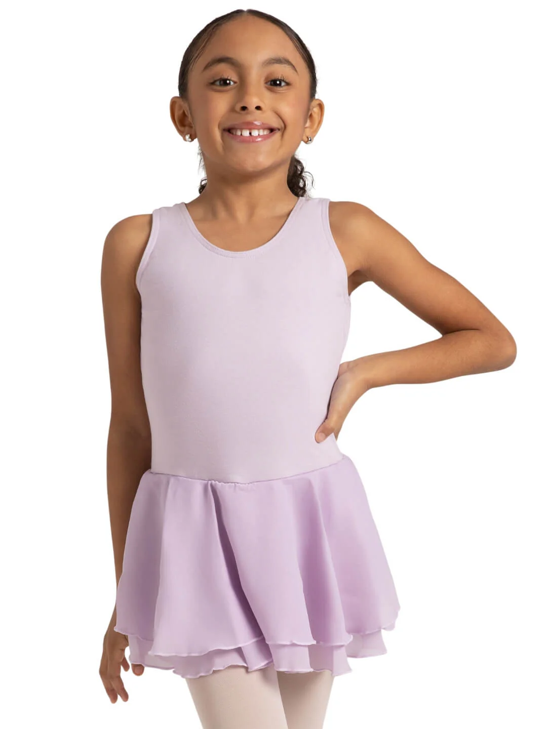 Double Layer Skirt Tank Dress - Girls - Image 9