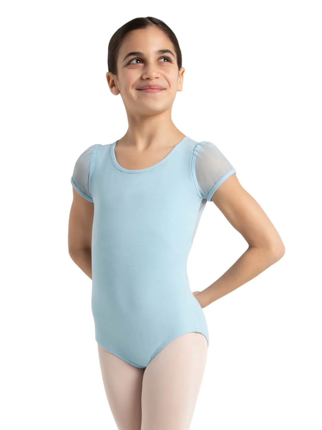 Puff Sleeve Keyhole Back Leotard - Girls - Image 11