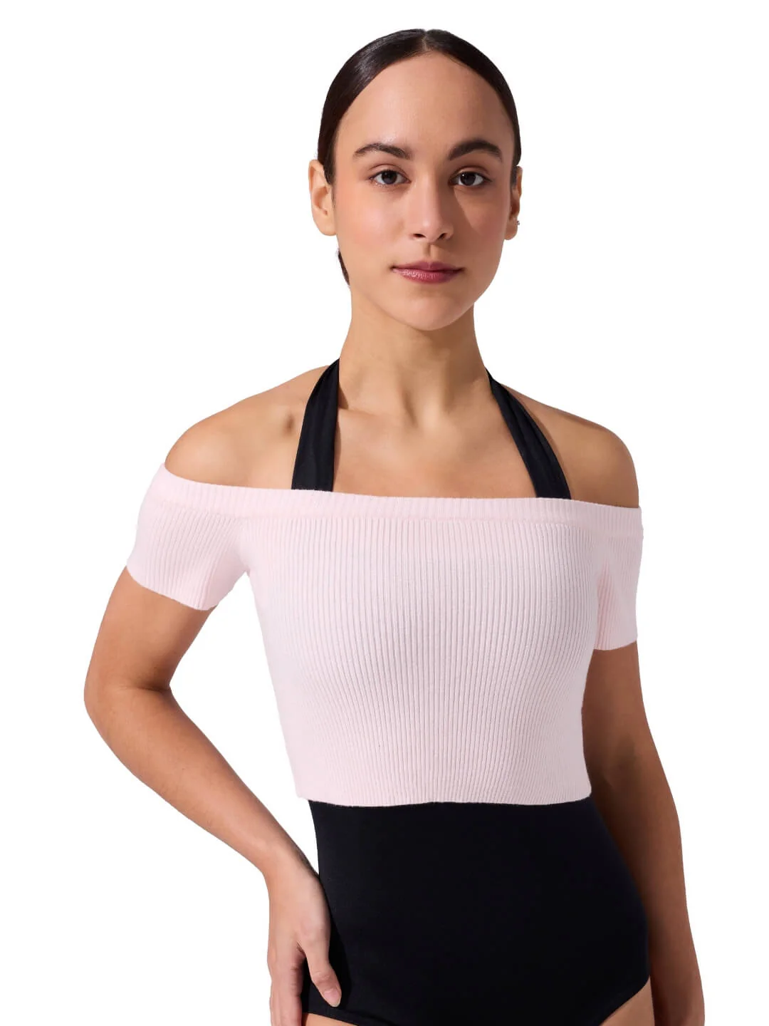 Ribbed Knit Cropped Sweater - Image 2