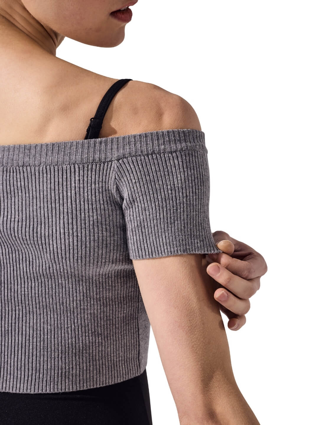 Ribbed Knit Cropped Sweater - Image 8